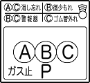 表示B/C・ガス止P